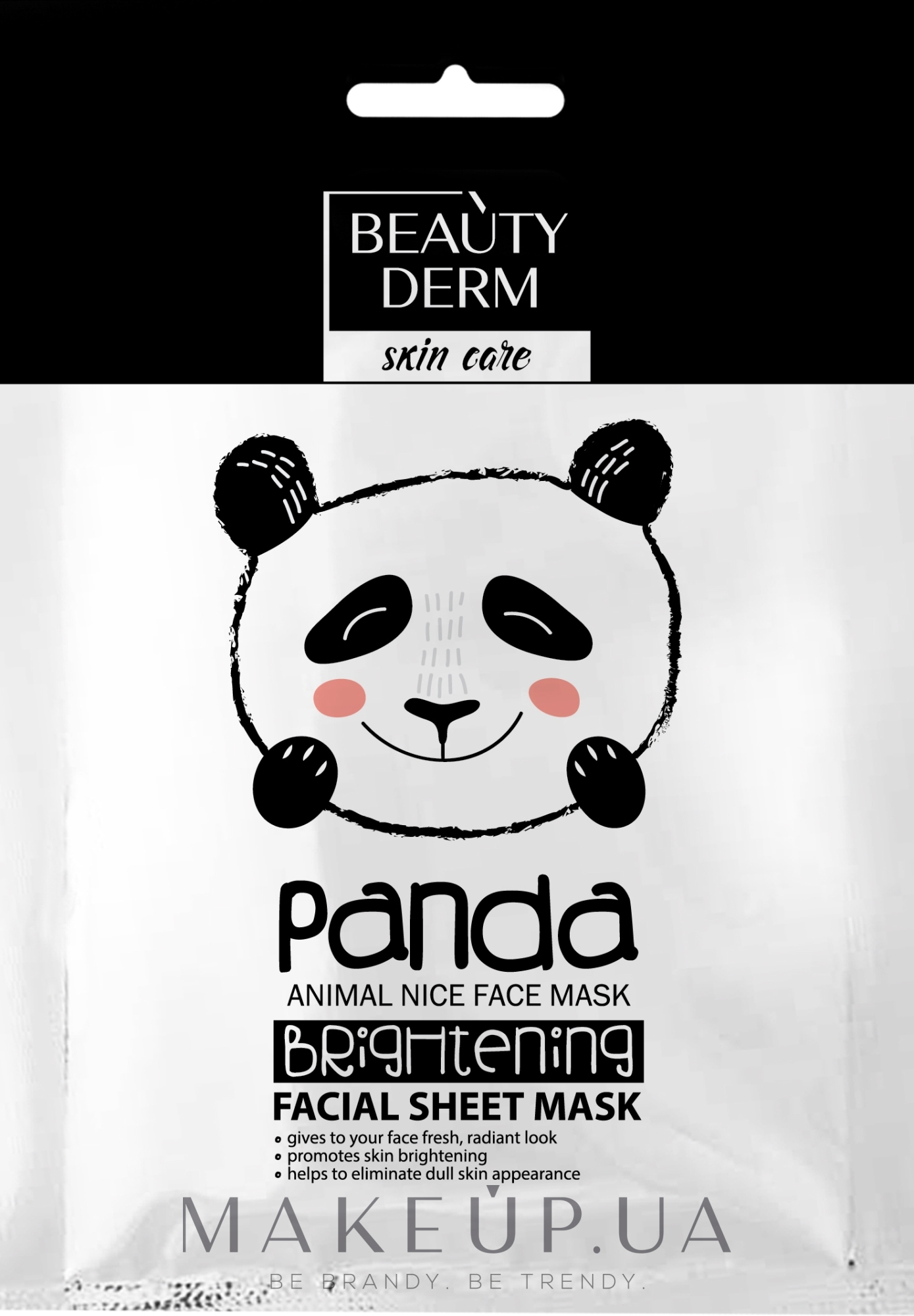 Тканинна відбілювальна маска - Beauty Derm Animal Panda Whitening — фото 25ml