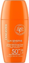 Відтінковий матувальний флюїд для обличчя - Lancaster Sun Sensitive Tinted Mattifying Fluid SPF50 — фото N1