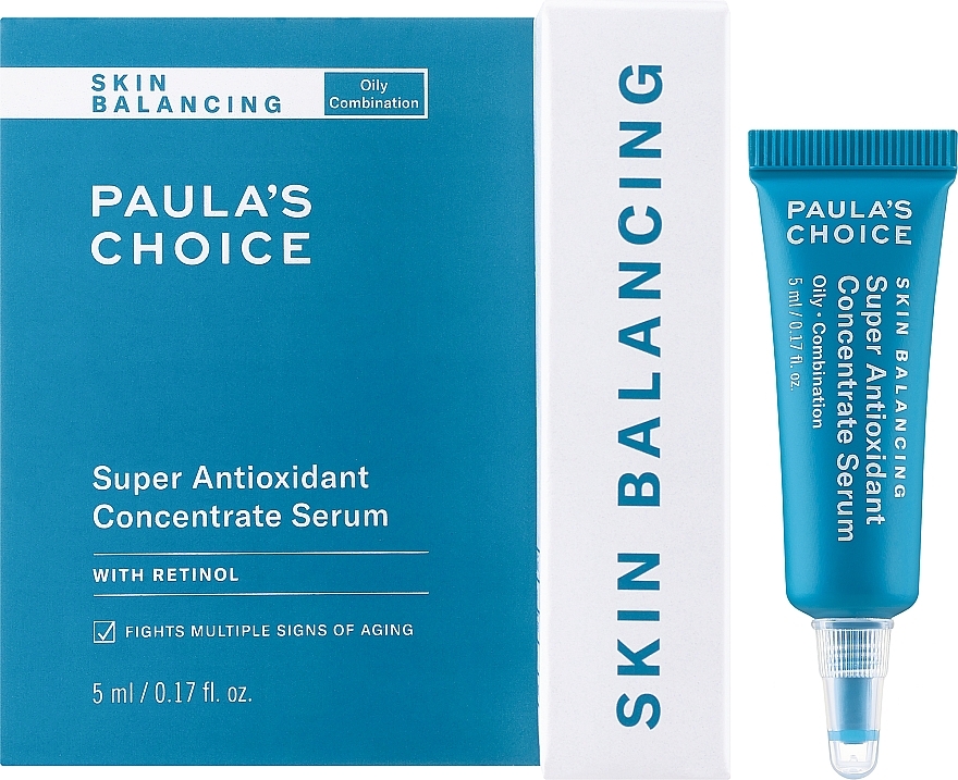 Антиоксидантная сыворотка для лица против комедонов - Paula's Choice Skin Balancing Super Antioxidant Concentrate Serum Travel Size — фото N2