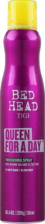 УЦЕНКА Спрей для укладки волос - Tigi Bed Head Queen For A Day Thickening Spray for Insane Volume & Texture * — фото N3