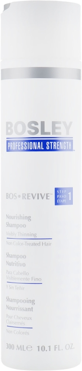 Живильний шампунь для тонкого нефарбованого волосся - Bosley Bos Reviv Shampoo — фото N3