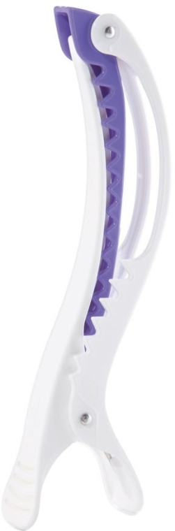Зажимы для волос, бело-фиолетовые - Dajuja Penguin Clip White-Violet — фото N2