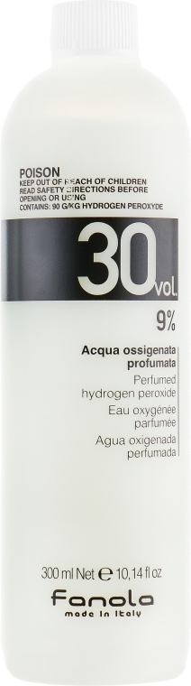 Окислитель 30 vol 9% - Fanola Perfumed Hydrogen Peroxide Hair Oxidant — фото N3