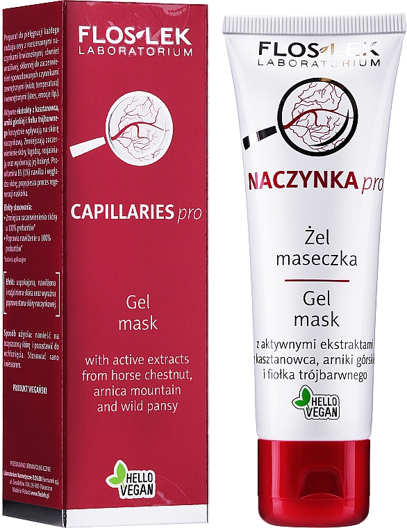 Гель-маска для сосудистой кожи - Floslek Dilated Capillaries Line Gel Mask — фото N2