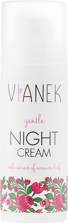 Пом'якшувальний нічний крем для обличчя - Vianek — фото N2