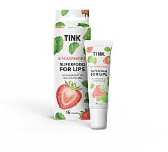 Духи, Парфюмерия, косметика Увлажняющий бальзам для губ "Клубника" - Tink Superfood For Lips Strawberry 