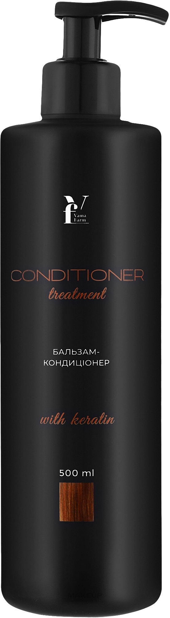 Бальзам-кондиционер для волос с кератином - VamaFarm Conditioner  — фото 500ml