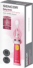 Детская электрическая зубная щетка до 3 лет, розовая - Sencor Baby Sonic Toothbrush 0-3 Years SOC 0811RS Rabbit  — фото N2