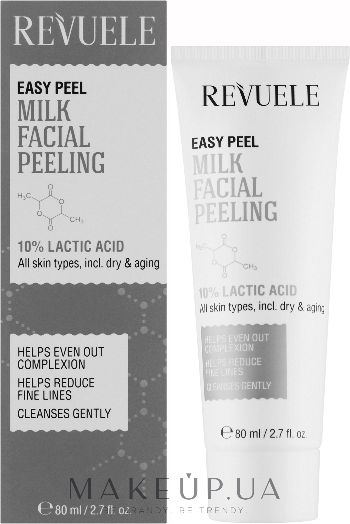 Пилинг молочный для лица - Revuele Easy Peel Milk Facial Peeling — фото 80ml
