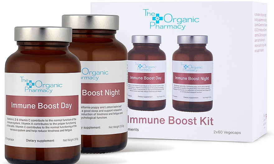 Набор - The Organic Pharmacy Immune Boosting Duo (caps/2x60szt) — фото N1