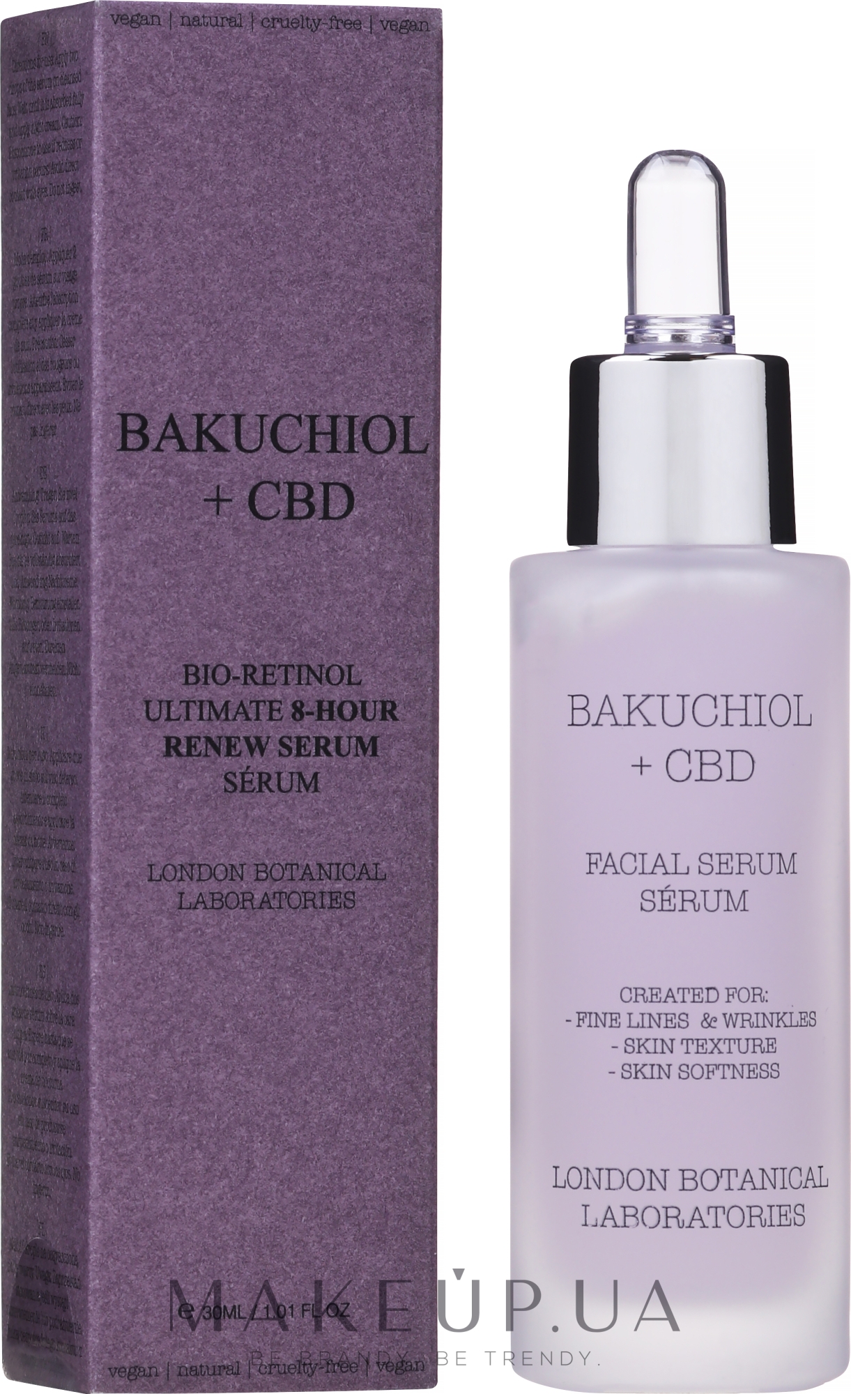 Сироватка для обличчя - London Botanical Laboratories Bakuchiol + CBD Serum — фото 30ml