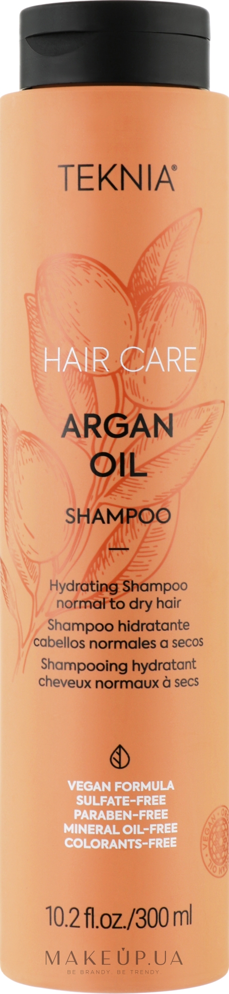 Увлажняющий аргановый шампунь для волос - Lakme Teknia Argan Oil — фото 300ml