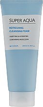 Парфумерія, косметика Пінка у вигляді крему для вмивання  - Missha Super Aqua Refreshing Cleansing Foam