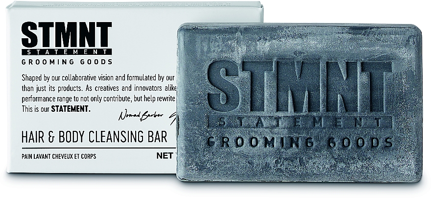 Очищувальне мило для тіла й волосся - STMNT Statement Grooming Hair & Body Cleansing Bar — фото N1