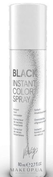 Спрей коректор для відрослих коренів - Vitality's Instant Color Spray — фото Black