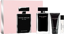 Narciso Rodriguez For Her - Набір (edt/100ml + edt/mini/10ml + b/lot/50ml) — фото N1