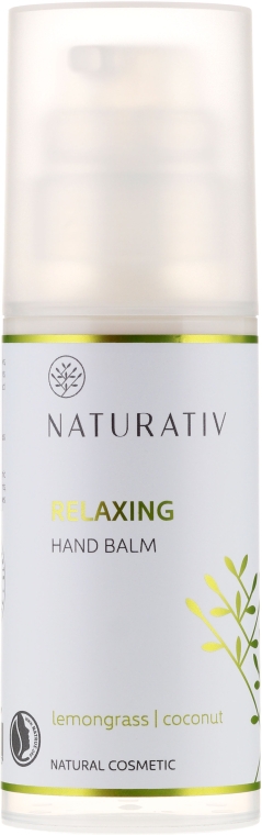 Зволожувальний бальзам для рук - Naturativ Relaxing Hand Balm Lemongrass — фото N1