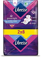 Прокладки гігієнічні нічні з крильцями, 16 шт. - Libresse Ultra Goodnight Large — фото N2