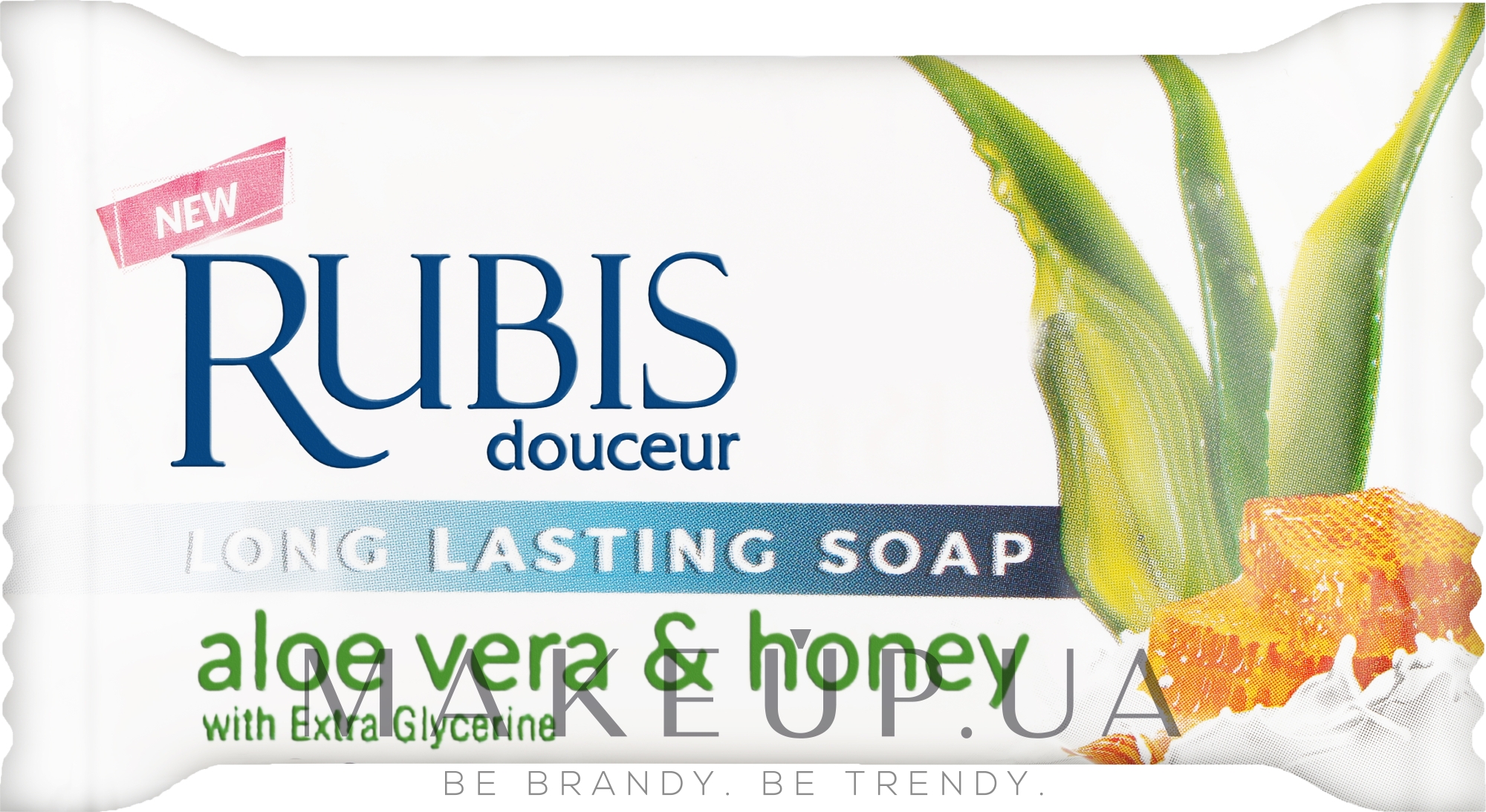 Мыло "Алоэ вера и мед" - Rubis Care Aloe Vera & Honey Long Lasting Soap — фото 110g