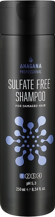 Бессульфатный шампунь для поврежденных волос - Anagana Professional Sulfate Free Shampoo