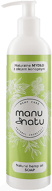 Рідке мило - Manu Natu Natural Hemp Oil Soap — фото N1