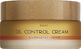Парфумерія, косметика Себорегулюючий крем для обличчя "Oil Control" з календулою та цинком - Lunavi Calendula Cream