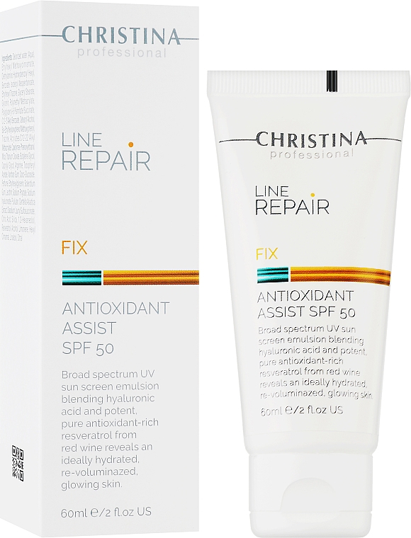 Антиоксидантний лосьйон з SPF 50 для обличчя - Christina Line Repair Fix Antioxidant Assist SPF 50 — фото N2