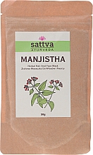 Парфумерія, косметика Аюрведична пудра для обличчя та волосся "Манжиста" - Sattva Manjistha Powder