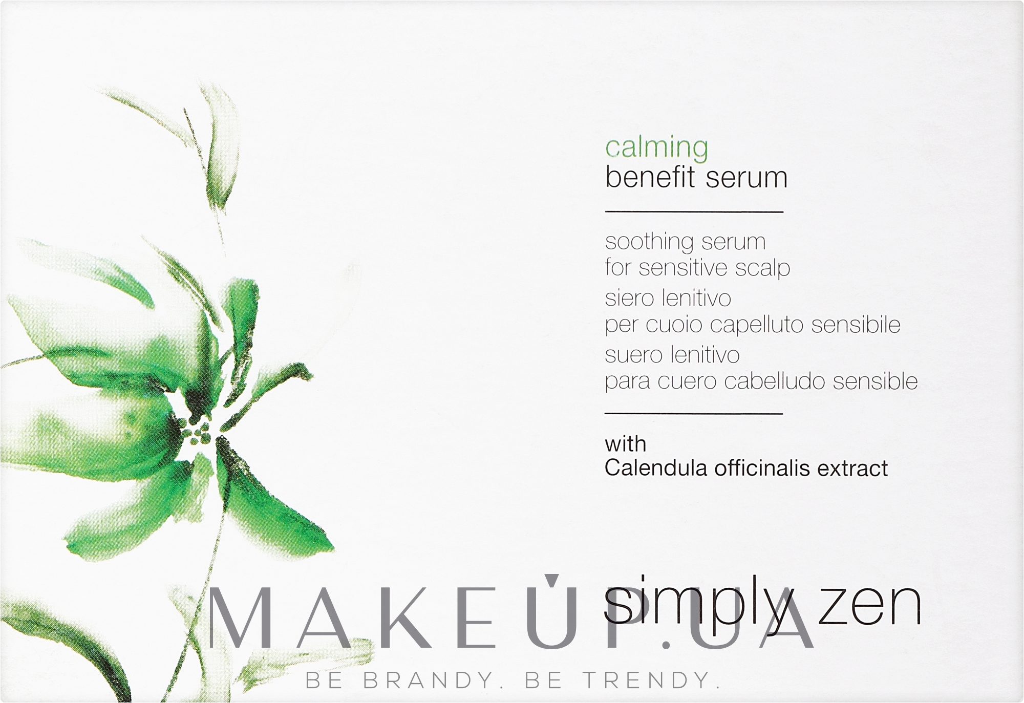 Успокаивающая сыворотка для чувствительной кожи головы - Z. One Concept Simply Zen Calming Serum  — фото 12x5ml