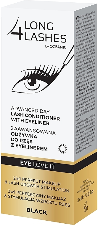 Кондиціонер для вій 2 в 1 - Long4Lashes Advanced Day Lash Conditioner With Eyeliner — фото N4