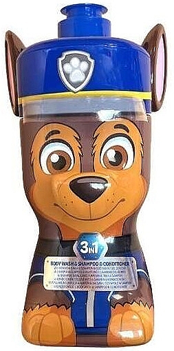 Шампунь-гель 3 в 1 "Чейз" - Air-Val International Paw Patrol Chase Body Wash & Shampoo & Conditioner — фото N1