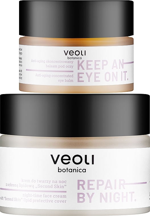 Набор - Veoli Botanica Goodnight Skin (eye/balm/15ml + f/cr/60ml) — фото N2