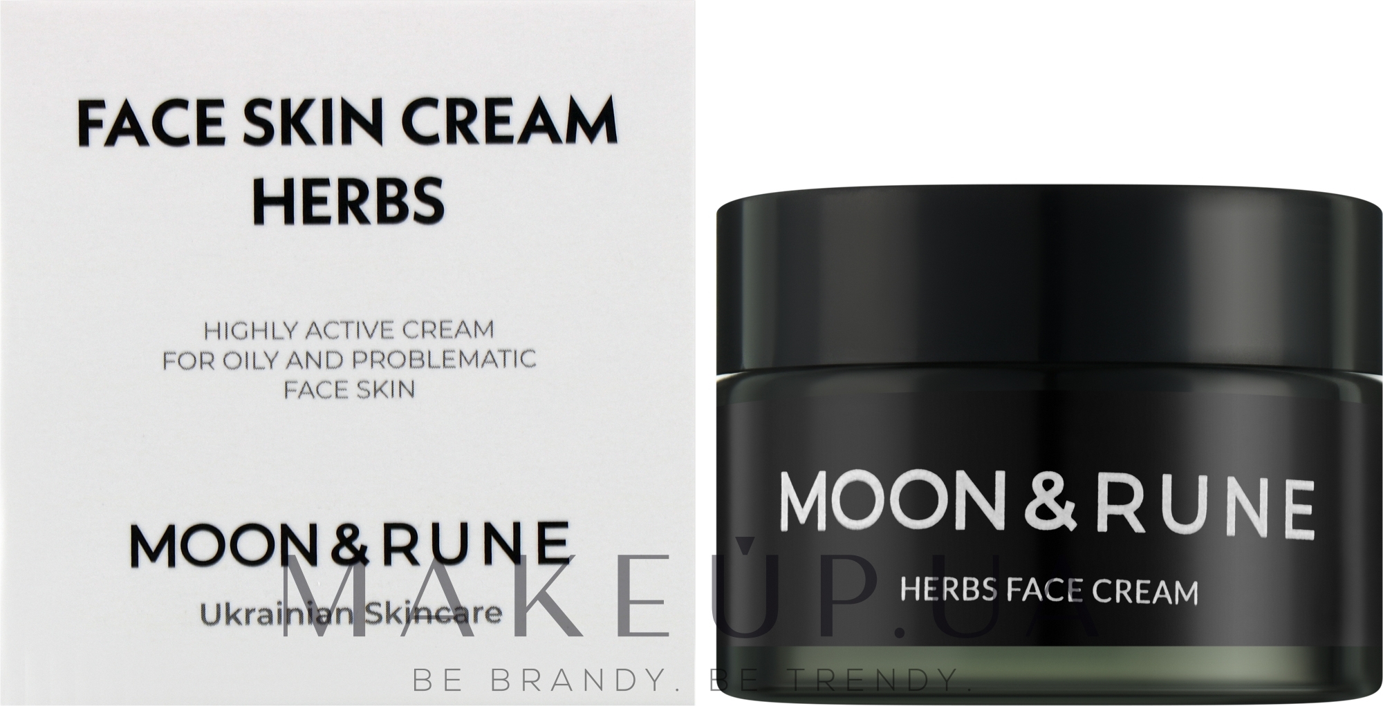 Крем для обличчя з центелою та білою камелією - Moon&Rune Herbs Face Cream — фото 30ml