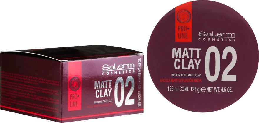 Матовая помада для укладки волос - Salerm Pro Line Matt Clay — фото N1