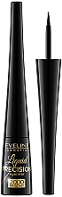 Eveline Cosmetics Матт Liquid Precision Eyeliner 2000 Procent - Матова водостійка підводка для очей — фото N1