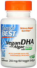 Розчин ДГК (Best Vegetarian DHA), з морських водоростей, 200 мг, капсули - Doctor's Best — фото N1