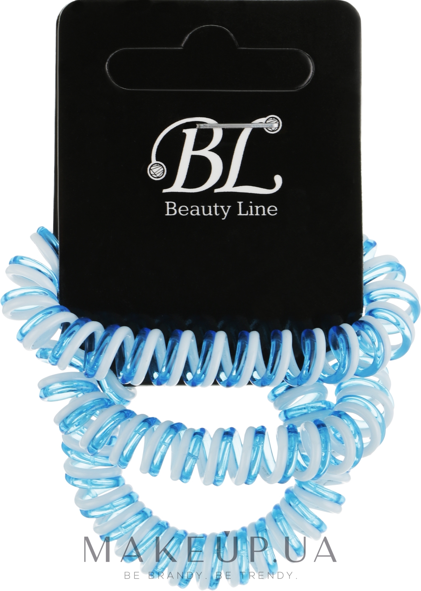 Набір резинок для волосся, 405004, біло-сині - Beauty Line — фото 3шт