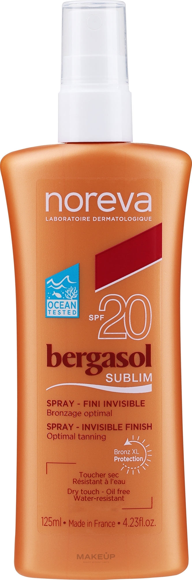 Солнцезащитное масло для тела - Noreva Laboratoires Bergasol Sublim Satiny Sun Oil SPF20 — фото 125ml