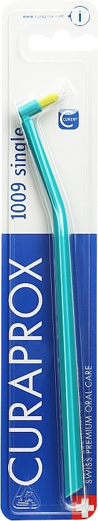 Монопучкова зубна щітка "Single CS 1009", темно-бірюзова - Curaprox — фото N1