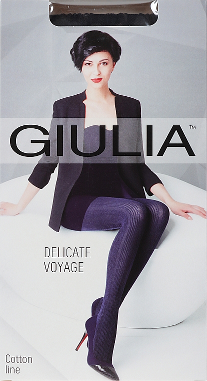Колготки для женщин "Delicate Voyage Model 2" 150 Den, navy - Giulia — фото N1