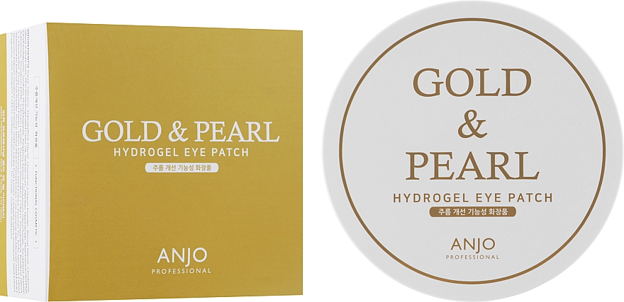 Гідрогелеві патчі під очі із золотом і перлами - Anjo Professional Gold & Pearl Hydrogel Eye Patch — фото N3