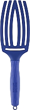 Щетка для волос изогнутая продувная с комбинированной щетиной - Olivia Garden Fingerbrush Tropical Blue — фото N2