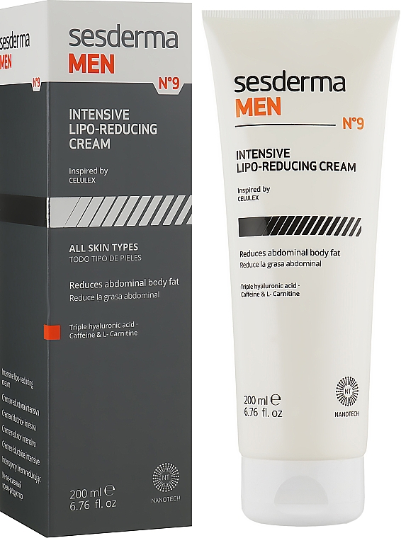Ліпоредукувальний крем для тіла - SesDerma Laboratories Sesderma Men Intensive Lipo-Reducing Cream — фото N2