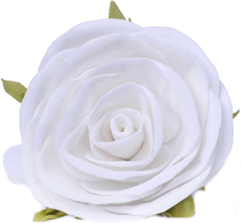 Резинка для волосся ручної роботи "Біла троянда" - Katya Snezhkova — фото N2