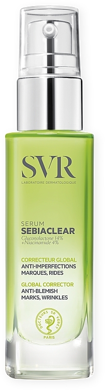 Сыворотка для проблемной кожи лица с ниацинамидом и глюконолактоном - SVR Sebiaclear Serum — фото N3