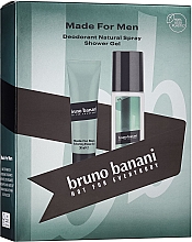 Bruno Banani Made For Men - Набор (deo/75ml + sh/gel/50ml) — фото N1