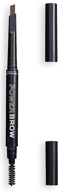 Автоматический двухсторонний карандаш для бровей - Relove By Revolution Power Brow Pencil — фото N1