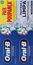 Парфумерія, косметика Набір зубних паст  - Oral-B Complete Plus Mouth Wash (toothpaste/2x75ml)