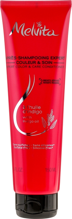 Кондиціонер для фарбованого волосся - Melvita Organic Expert Color Shampoo With Indigo Oil — фото N1
