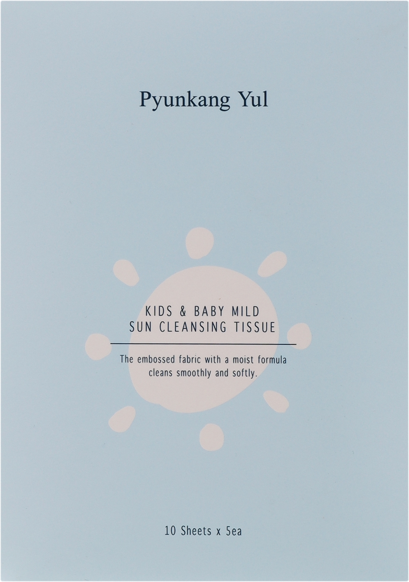 Дитячі серветки - Pyunkang Yul Kids & Baby Mild Sun Cleansing Tissue — фото 10шт